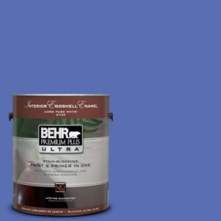 BEHR Premium Plus Ultra 1 Gal. #PPU15 5 New Age Blue Eggshell Enamel Interior Paint 275301