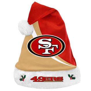 San Francisco 49ers NFL Forever Collectibles Swoop Logo Santa Hat