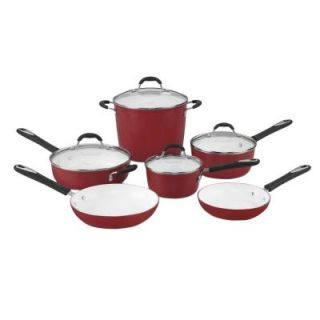 Cuisinart 10 Piece Cookware Set in Red 59 10R