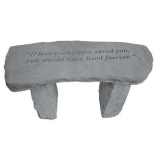 Kay Berry  Inc. 37320 If Love Could Have Saved You   Angel Memorial Bench   29 Inches x 12 Inches x 14. 5 Inches