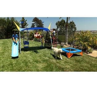 Iron Premier 650 Complete Fitness Playground Swing Set with Protective