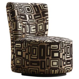 Woodbridge Home Designs Brown Geometric Easton Chair