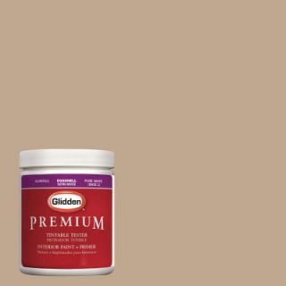 Glidden Premium 8 oz. #HDGO37D Worsted Tan Latex Interior Paint Tester HDGO37D 08P