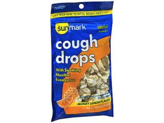Sunmark Cough Drops, Honey Lemon Flavor   30 drops