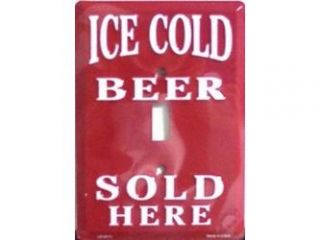 Ice Cold Beer Sold Here Light Switch Covers (single) Plates LS10174
