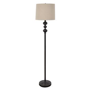Essential Home Bronze Floor Lamp with Shade   Home   Home Decor