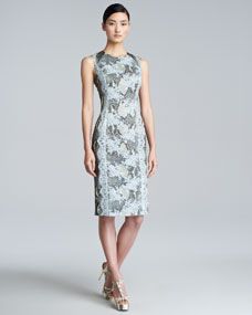 Erdem Tali Printed Sheath Dress