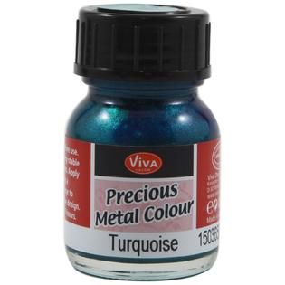 Viva Decor Precious Metal Color 25ml/Pkg Turquoise   Home   Crafts