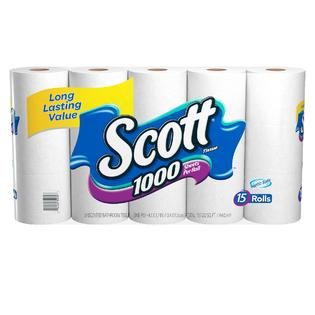 Scott 1000 Sheets Bathroom Tissue 15 CT PACK   Food & Grocery   Paper