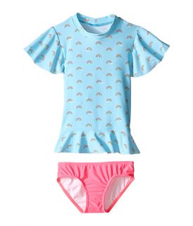 Seafolly Kids Rainbow Chaser Sunvest Set (Infant/Toddler/Little Kids) Pale Blue