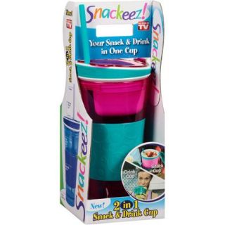 As Seen on TV Snackeez Snack and Drink Travel Cup (Color May Vary)