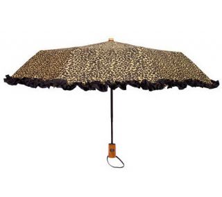 Leighton Womens Compact Auto Open/Close Fashion Umbrella —