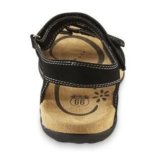 Route 66 Womens Gauge Black Walking Sandal   Clothing, Shoes