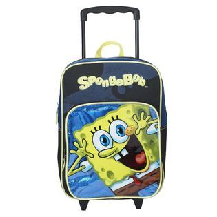 Nickelodeon Spongebob Hello Front Zip Around Rolling Backpack   Kids