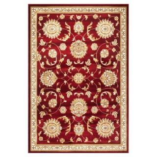 Kas Rugs Traditional Mahal Red 3 ft. 3 in. x 4 ft. 11 in. Area Rug CAM735533X411