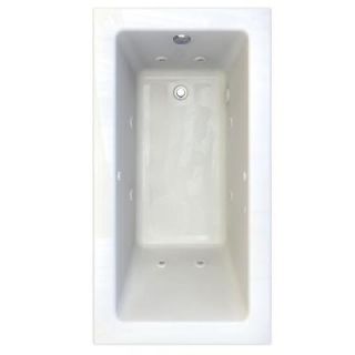 American Standard Studio EcoSilent 5 ft. x 32 in. Whirlpool Tub with 4 in. Edge Profile in White 2932048C D4.020