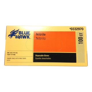 Blue Hawk 50 Pair One Size Fits All Nitrile Cleaning Gloves