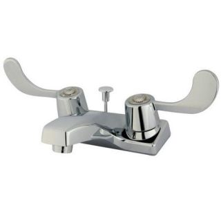 Elements of Design Centerset Bathroom Faucet with Double Wrist Blade Handles