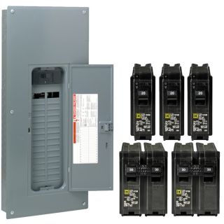 Square D 60 Circuit 30 Space 150 Amp Main Breaker Load Center (Value Pack)