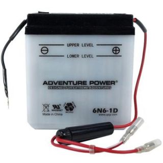 UPG Conventional Wet Pack 6 Volt 6 Ah Capacity M Terminal Battery 6N6 1D