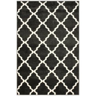 nuLOOM Shagadelic Rectangular Gray/Silver Geometric Woven Olefin/Polypropylene Area Rug (Common 5 Ft x 8 Ft; Actual 60 in x 96 in)