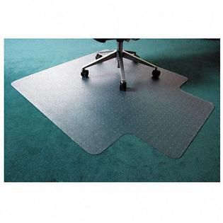 Floortex  Polycarbonate Chair Mat, 47 x 35, with Lip, Clear