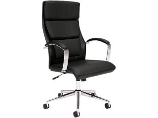 Basyx VL105SB11 Executive High Back Chair Leather Black Seat