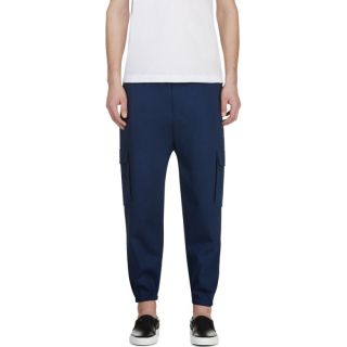 Phillip Lim Navy Wool Cargo Trousers