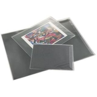 Alvin AE1519 6 Clear Vinyl 15'' x 19'' Art Envelope Print Protectors