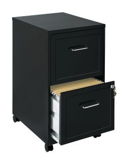 Office Designs Black 2 drawer Mobile File Cabinet   13565563