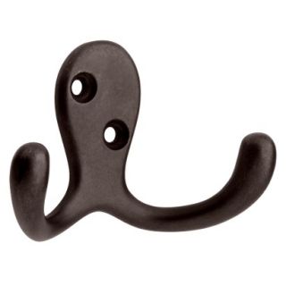 Threshold™ 2 Pack Double Prong Robe Hook   Oil Rubbed Bronze