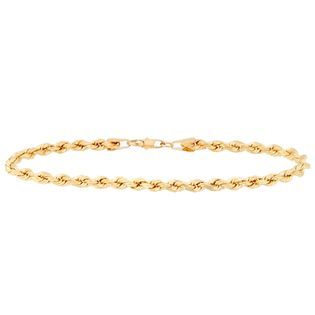 Diamond Cut Best Value Bracelet in 14K Yellow Gold   Jewelry
