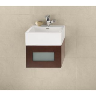 Ronbow Ceramic Square Vessel Bathroom Sink with Overflow