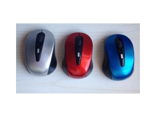 Wireless mini mouse  2.4Ghz, with snap in receiver, 10meter workable,three colors,OPP bag packing