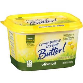 I Can't Believe It's Not Butter Olive Oil Spread, 15 oz