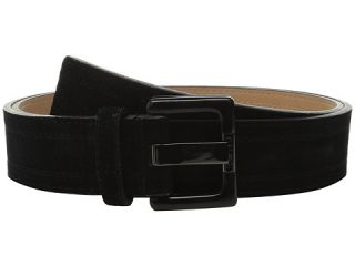 Calvin Klein 38mm Suede Belt with Stitch Detail Black