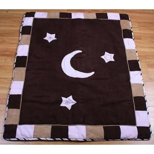 GEENNY  Pink Brown Moon & Star 13PCS Crib Bedding Set