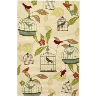 Home Decorators Collection Aviary Ivory 8 ft. x 10 ft. Area Rug 1323840440
