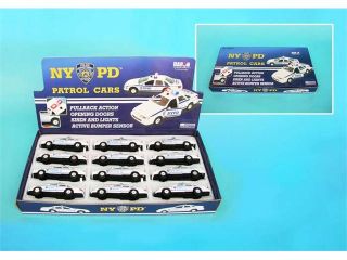 Daron TM863 NYPD Pullback Police Cars   12 Piece Display