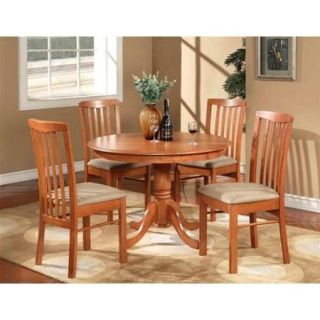 Hartland 42 in. Round Table Set in Honey Finish