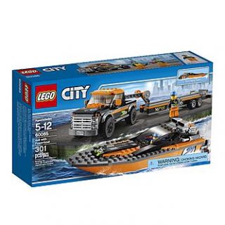 LEGO City 4x4 with Powerboat   Toys & Games   Blocks & Building Sets