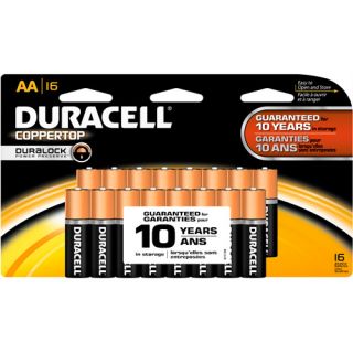Duracell Coppertop AA Household Batteries Doublewide 16 Count Pack
