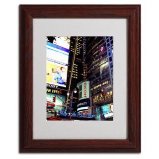 Trademark Fine Art 11 in. x 14 in. Time Square Lights Canvas Art AM0196 W1114MF