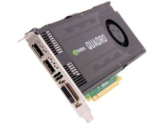 NVIDIA Quadro K4000 VCQK4000 PB 3GB 192 bit GDDR5 PCI Express 2.0 x16 Full Height Workstation Video Card