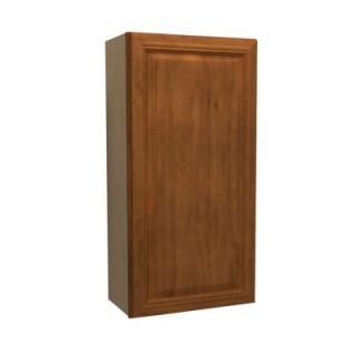 Home Decorators Collection 9x36x12 in. Clevedon Assembled Wall Cabinet with 1 Door Right Hand in Toffee Glaze W0936R CTG