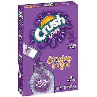 Crush CRUSH POWDERED DRINK SINGLES TO GO GRAPE 6CT   Food & Grocery