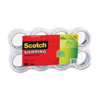 Scotch Sure Start Packaging Tape, 8/Pack