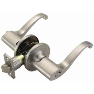 Design House Scroll Satin Nickel Entry Lever 740332