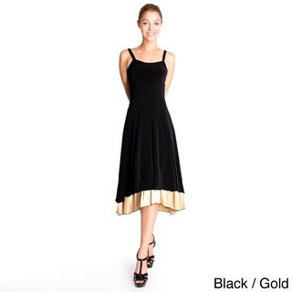 Evanese Womens Double Layered Cocktail Dress