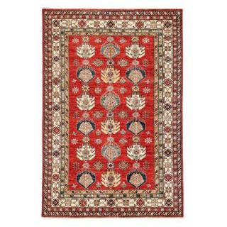 Solo Rugs Kazak Red 5 ft. 6 in. x 8 ft. 4 in. Indoor Area Rug M1760 109